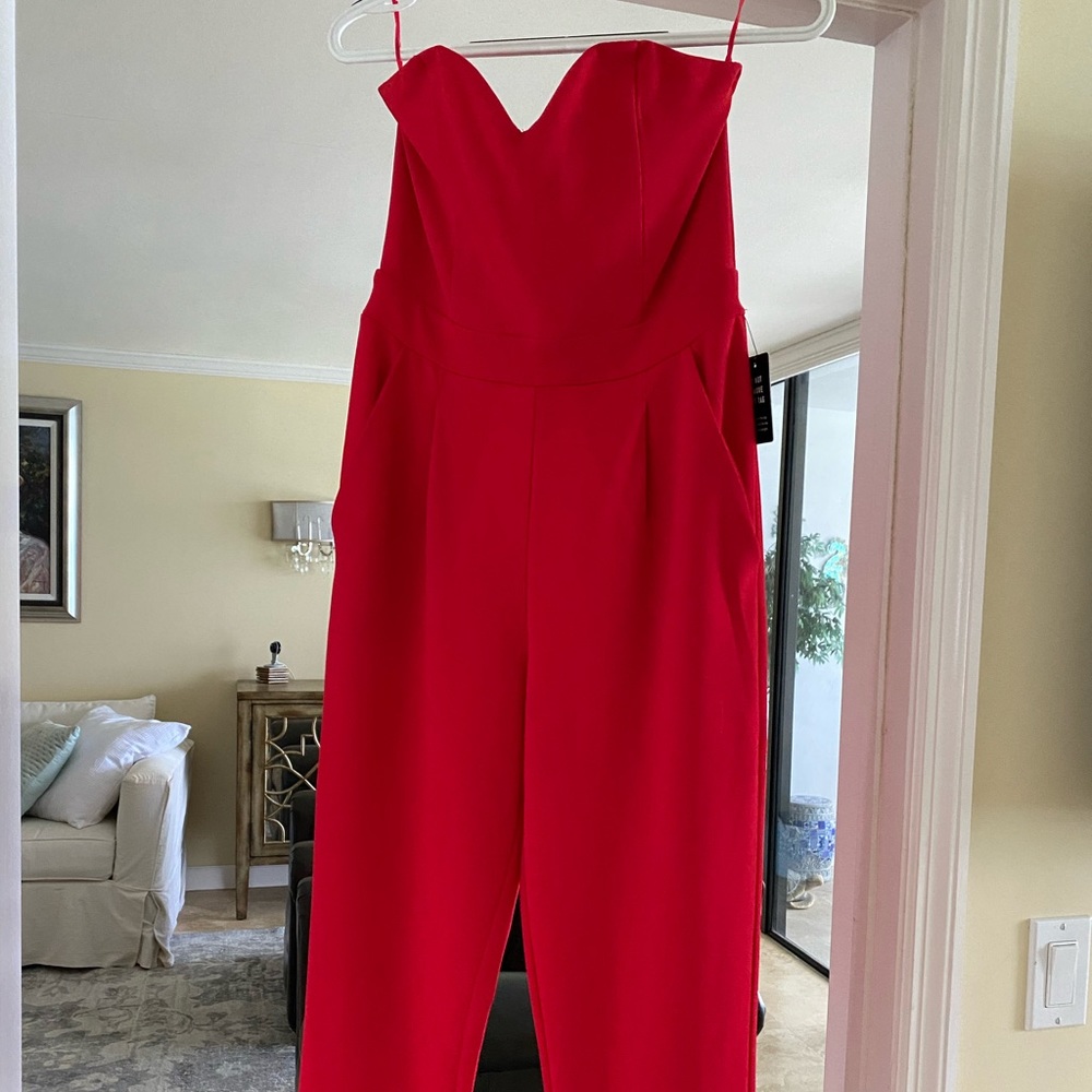 Express strapless jumpsuit